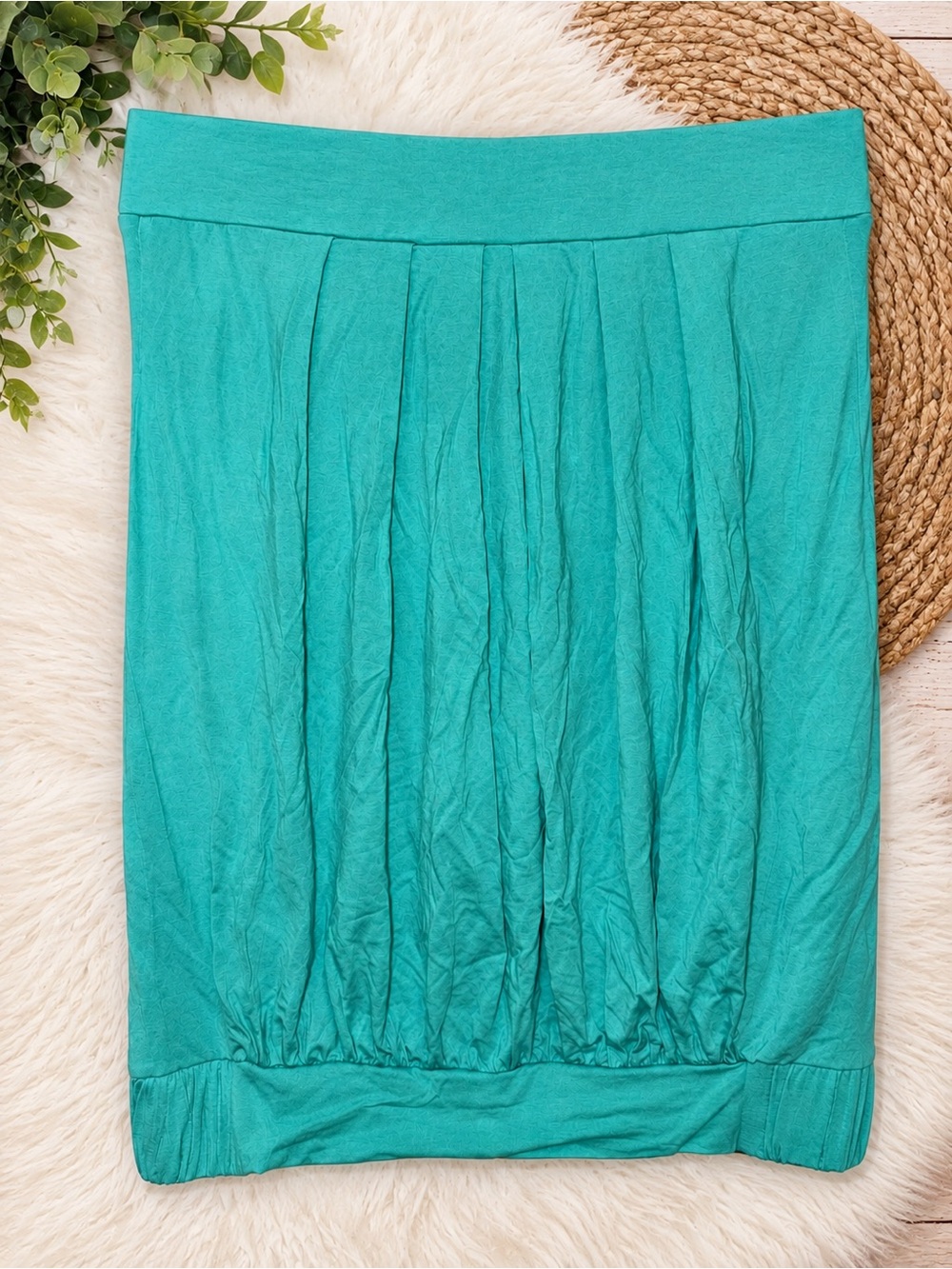 Maggie Tang Turquoise Strapless Tube Top